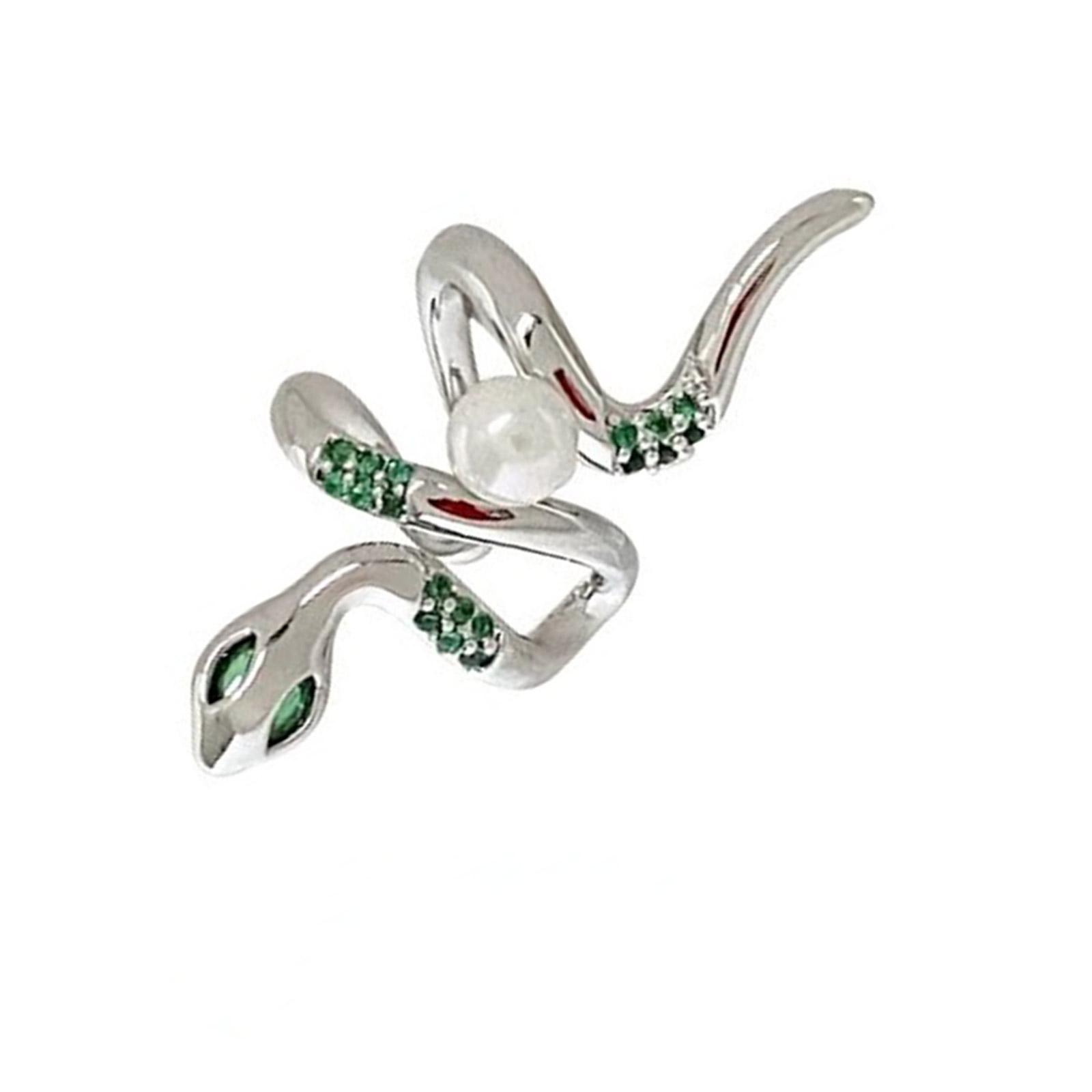 

Легкие серьги-клипсы в виде змеи, удобные для путешествий, уникальные серьги-каффы в виде змеи для модных личностей