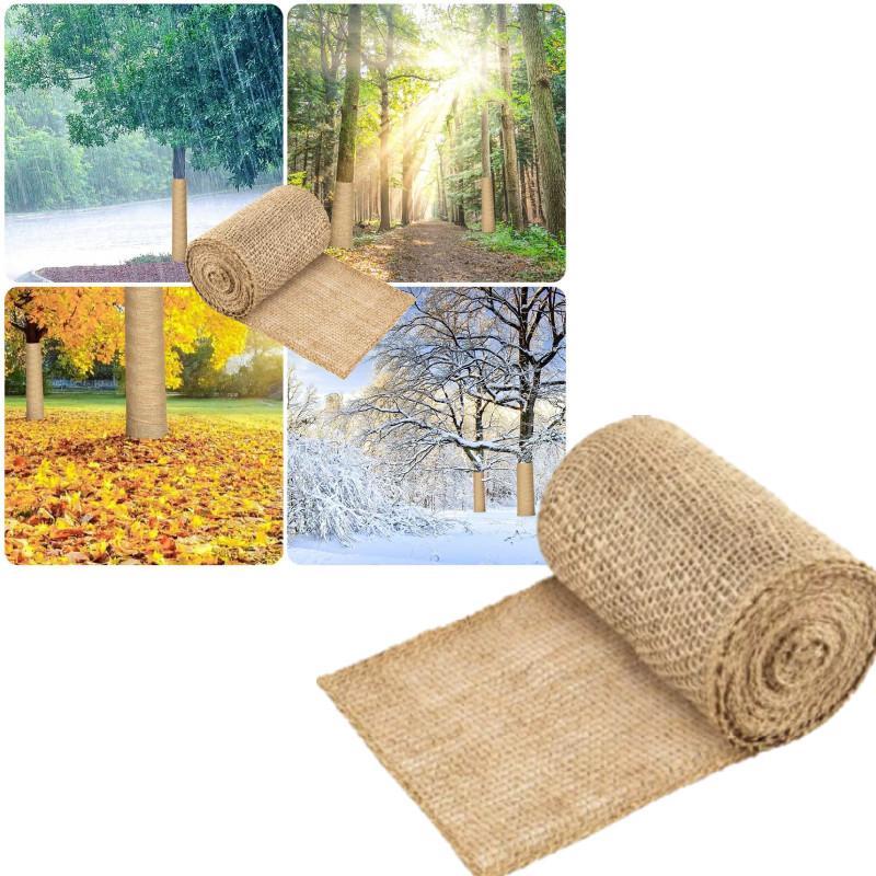 Premium Natural Burlap Tree Protector Roll Versatile Plant Wraps For Tree Protection And Support