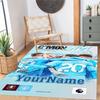 Manchester City Customizable Name Carpet Design for Kitchen Foyer Decorate Room Playrooms Anti-slip Rug Decorate Offices