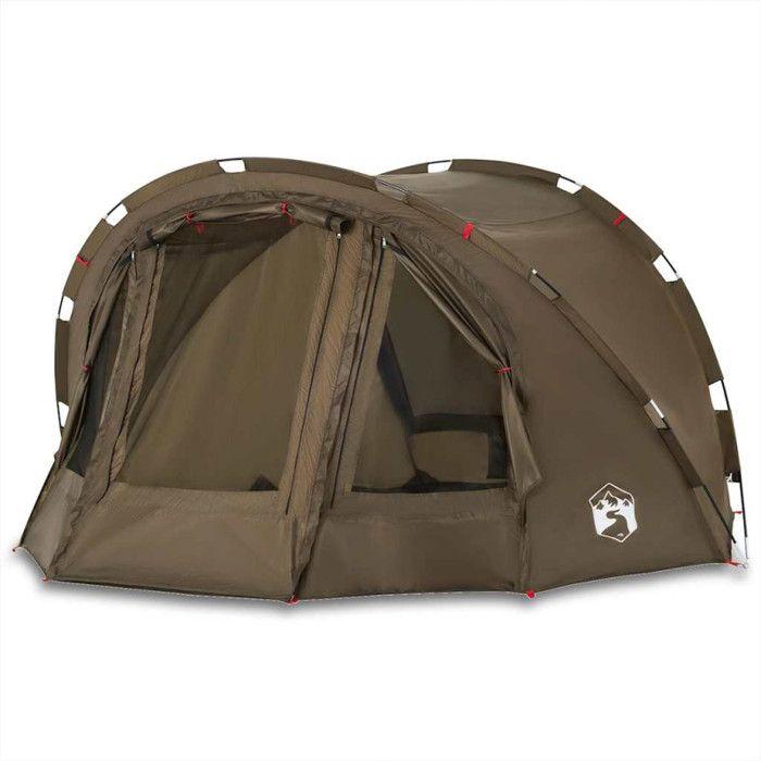 VidaXL 4-Person Waterproof Olive Green Fishing Tent, Camping Tent, Garden Tent, Outdoor Shelter, Shelter of 4005317
