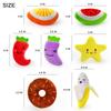 LEGEND SANDY 14 Pack Dog Squeaky Toys Cute Stuffed Plush Snacks and Vegetables Dog Toys for Puppies Small Dogs