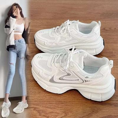 Sneaker neue Damen Herbst Mesh atmungsaktiv und leicht Laufschuhe lässige Dad-Schuhe Fried Street