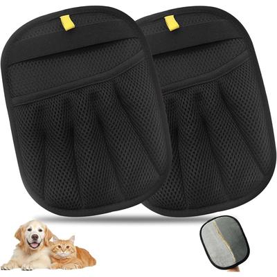 Pet Hair Remover Glove, Fur Magnetic Glove, Reusable Glove Pet Hair Removal Antistatic for Sofas Clothes Cleaning Removal (Pack of 2)
