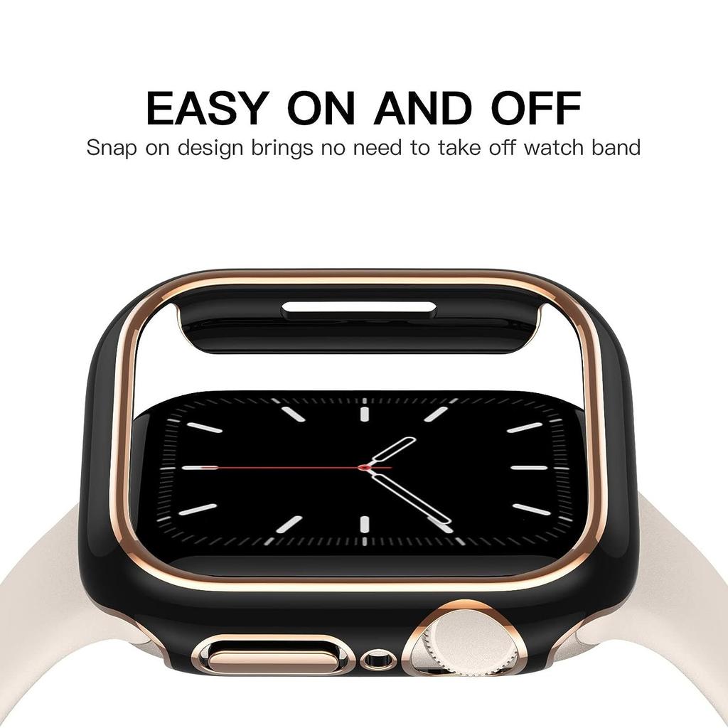 dual color case for Apple Watch S10 42mm 46mm 45mm 44mm PC hollowed out protective case for Iwatch S9 S8 40mm 41mm 38mm