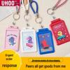Dinosaur-Themed Student ID and Meal Card Holder with Lanyard