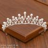 Bridal Tiara Hair Crown Wedding Hair Accessories for Women Silver Color Crown for Bridal Crowns and Tiara Women Accessories Gift