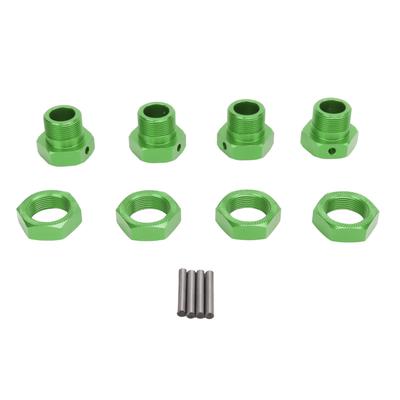 4Pcs RC Wheel Hex Hub Adapters 24mm Strong Aluminium Alloy RC 24mm Wheel Hex Hub Adapters with Covers Pins for ARRMA 1 5