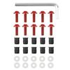 10 STÜCKE M5x16mm Motorrad Windschutzscheibe Schrauben Muttern Befestigungselemente Für Honda Suzuki Yamaha Kawasaki