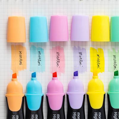 Monami Beauty Surligneur 06020 Couleur Pastel Pointe Large Stylo Graffiti Surligneur Multicolore