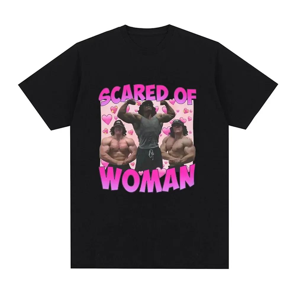 "Sam Sulek" Funny Fitness Graphic T-Shirt for Unisex Casual Loose-Fit Fear of Women Crewneck Short Sleeve Tee