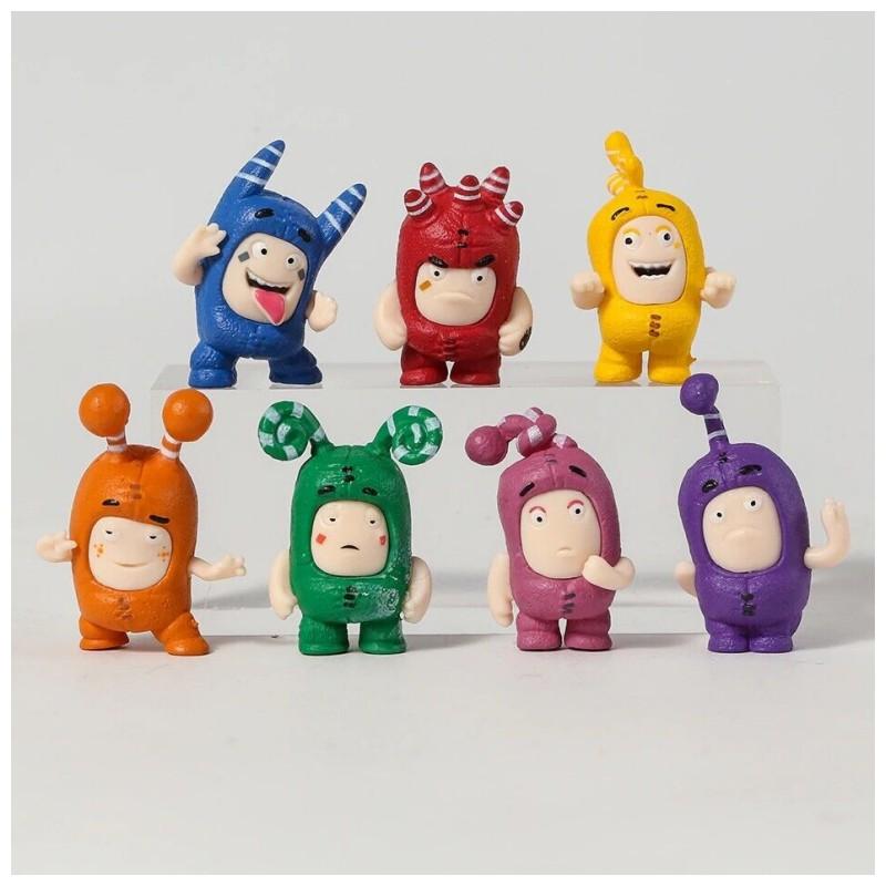 

Набор 7 фигурок Oddbods, Игрушки, Настольное украшение, Кукла, Мультфильм, Детские, Каваи
