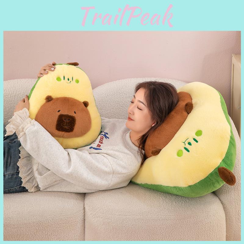 Persea Americana Mill Capybara Plush Toy Cute Cartoon Girl Sofa Doll Decoration