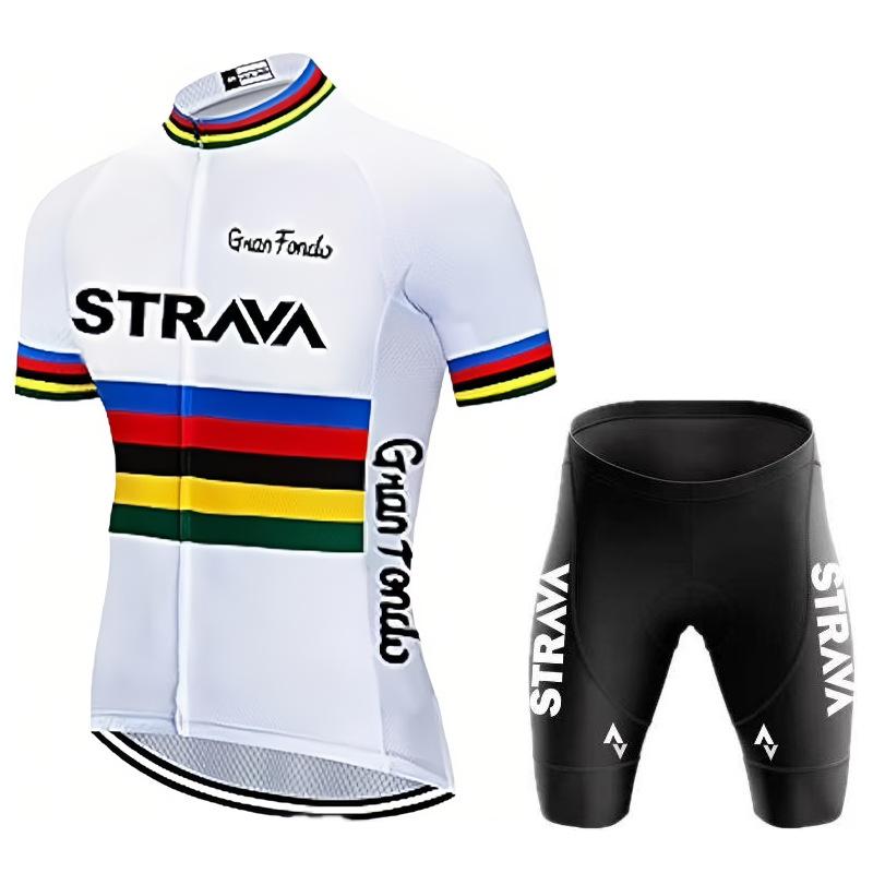 Bicycle Short-sleeved Strap Set, Quick-drying Men's and Women's Road Cycling Cycling Cycling Shorts Summer Breathable Cycling Suit Set
