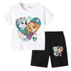 PAW Patrol Summer Cartoon Printed Boys Girls Tshirt Sets Children's Casual Shorts 2 Piece Sets Kids Tracksuits Sport Suits
