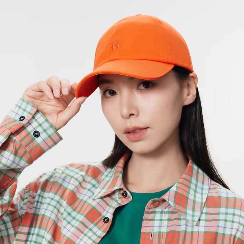 KOLON SPORT Unisex Outdoor Six-Panel Logo Baseball Cap оранжевый