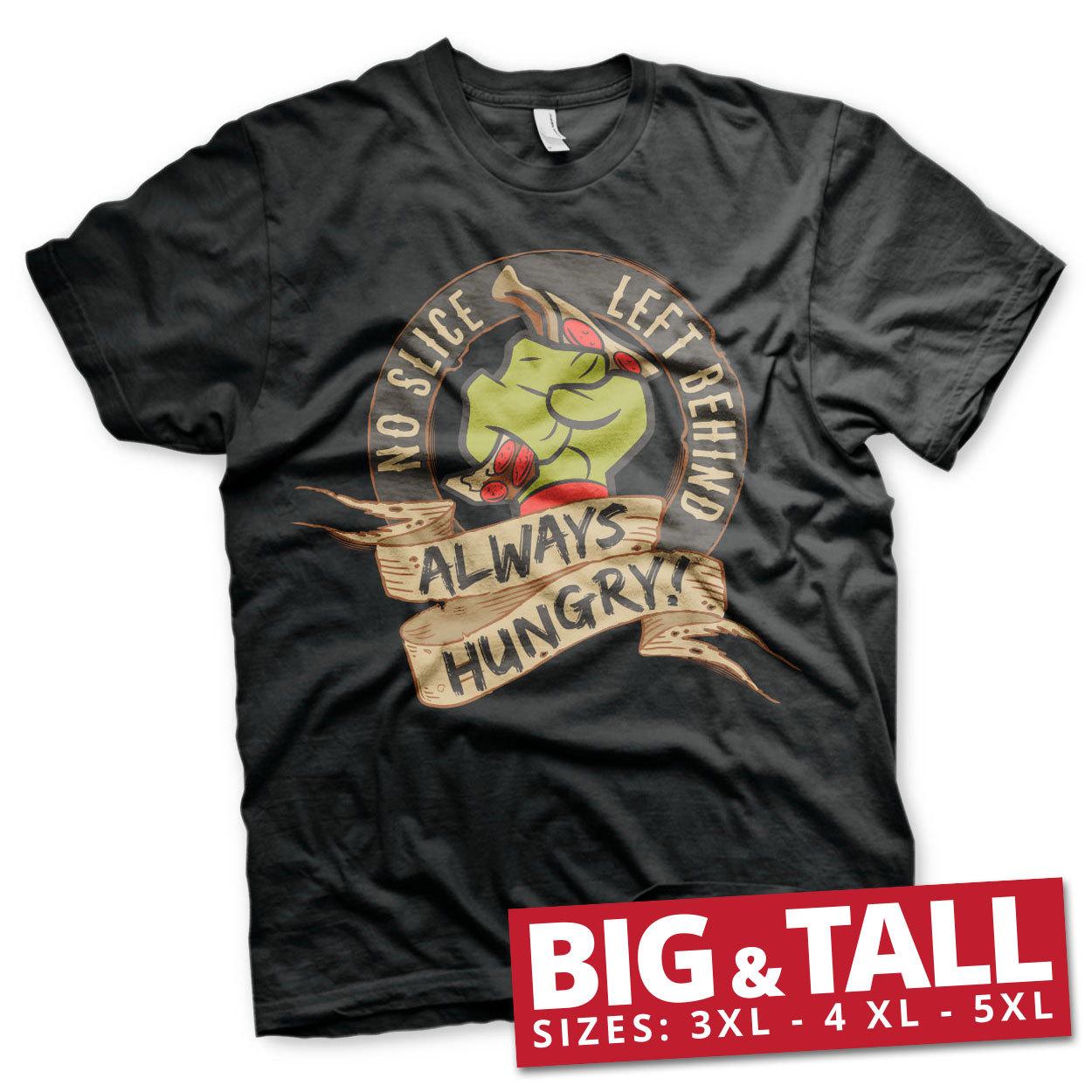 Licenza Ufficiale Tmnt No Fetta Left Behind Big Alto Uomo T-Shirt (Nero) L