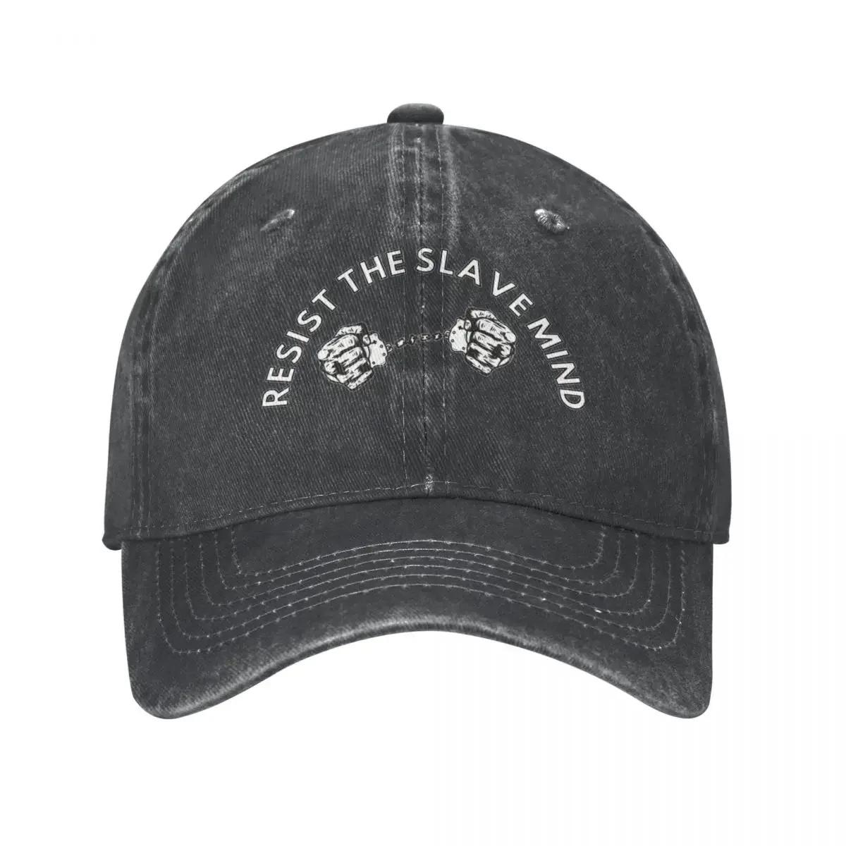 

Casual Resist The Slave Mind Baseball Cap Unisex Style Distressed Denim Hat Andrew Tate Top G Outdoor Workouts Caps Hat Adjustable