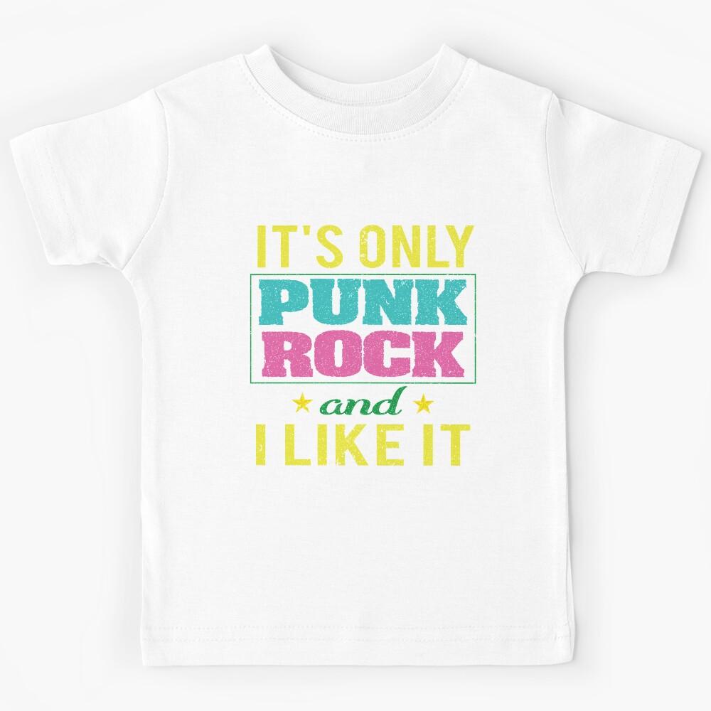 Punk Rock and I like it 80s design Kids T-Shirt 110