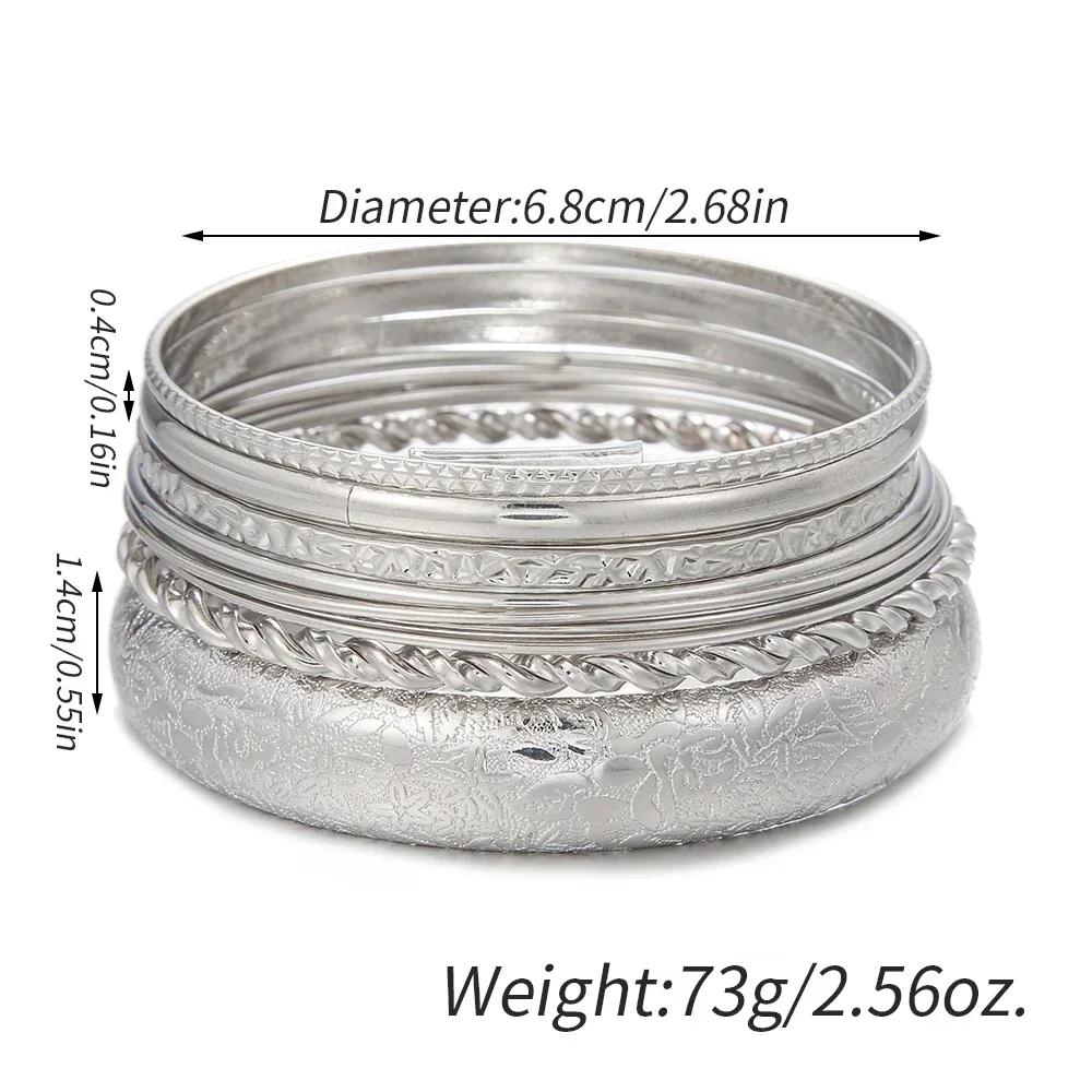 New Fashion Boho Punk 10Pcs/Sets Cuff Bracelets & Bangles For Women Love Pulseiras Bangle Set Feminina Jewelry Charm Gifts