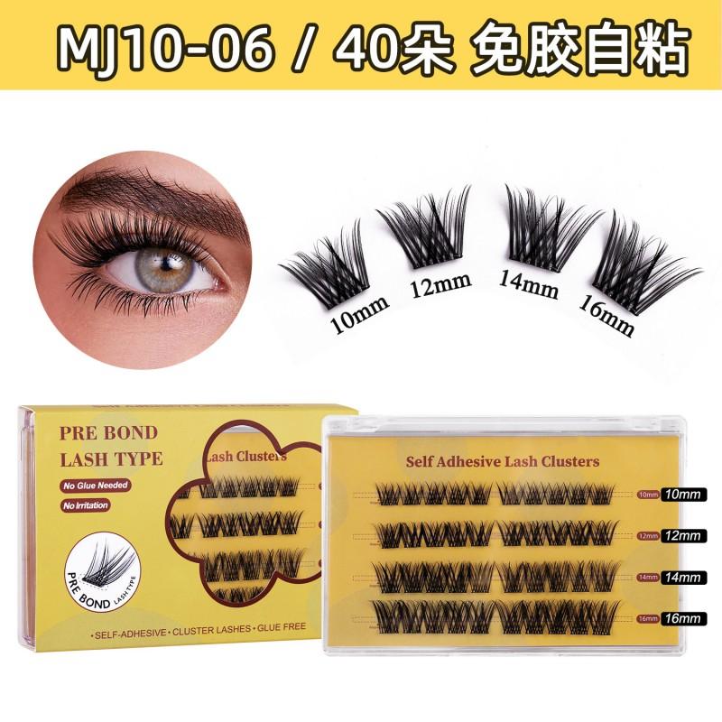 Segmented Glue-Free False Eyelashes Natural Fox Eye Look No Formaldehyde Daily Wear