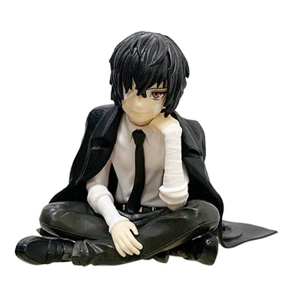 Auf Lager Bungo Stray Dogs 12cm Dazai Osamu Nudeln Pressfigur Japanische Cartoon Figuren Sammlung Niedliche Spielzeuge