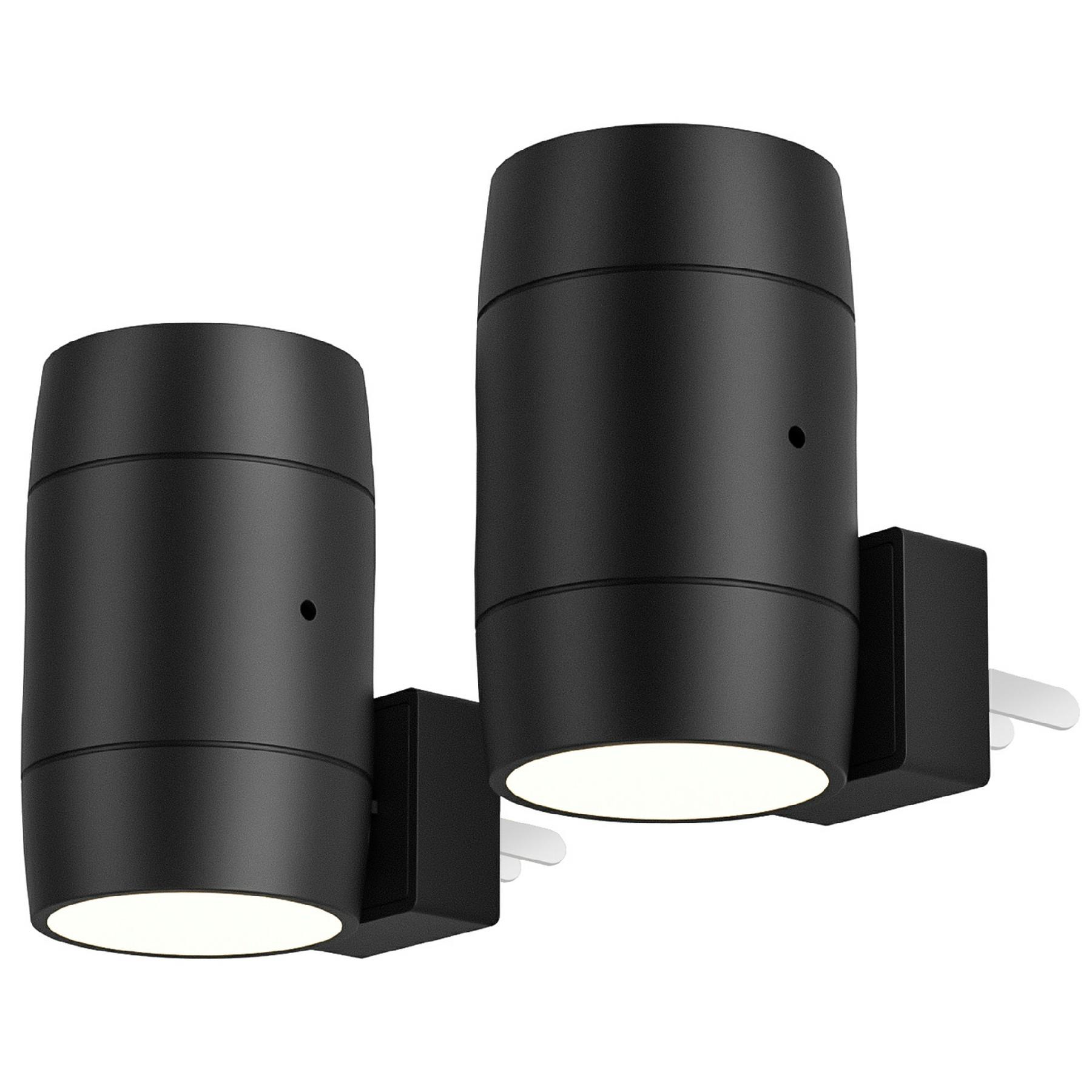 

2Pcs Brightness Adjustable Light Sensing Rotatable Lamp Home Bedroom Night Light EU Plug