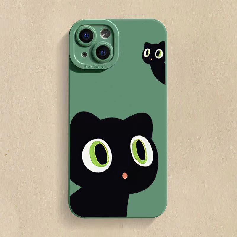 Black Cat Anti-Drop Phone Case for iPhone 8/XR/12/13/14Promax