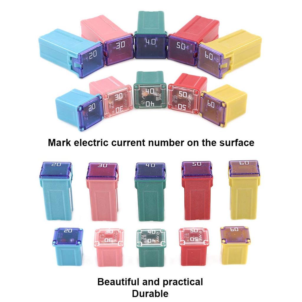 30 Pc Automotive Combination Low And Tall/STD Profile Box Shaped Assortment Fuse Kit For Ford, Chevy/GM, Nissan, And Toyota Pickup Trucks, Cars And