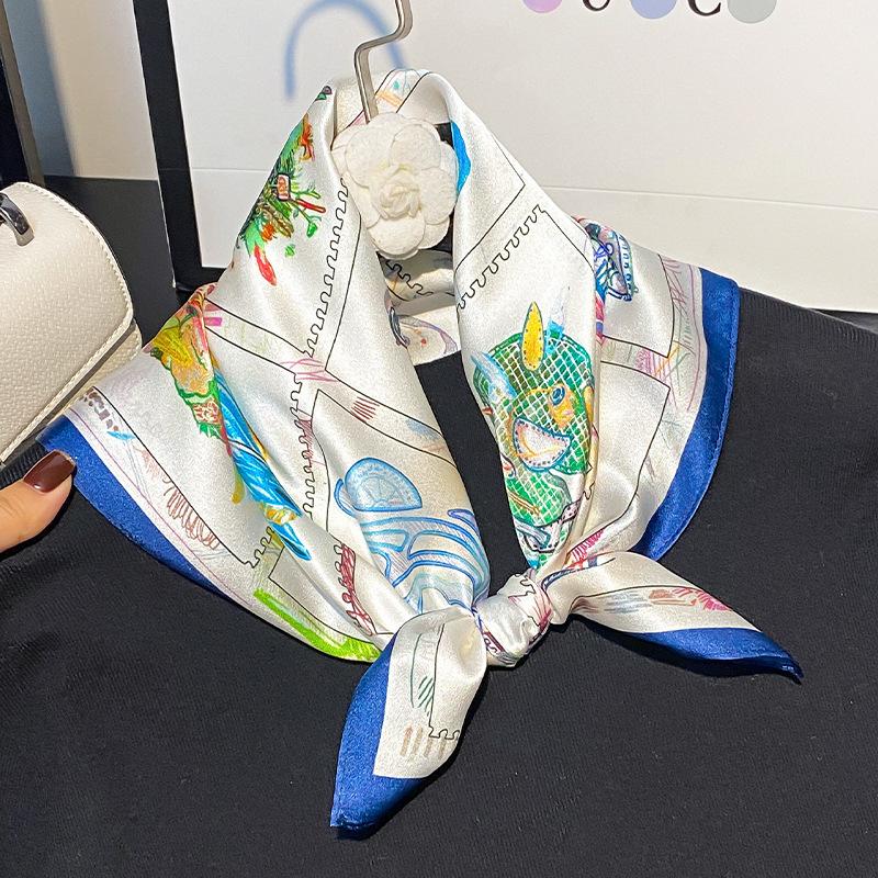 100% Natural Silk Scarf Women Mulberry Luxury High Quality Square Fashion Hair Neckerchief Shawl Wraps Hijab Bandana Scarves