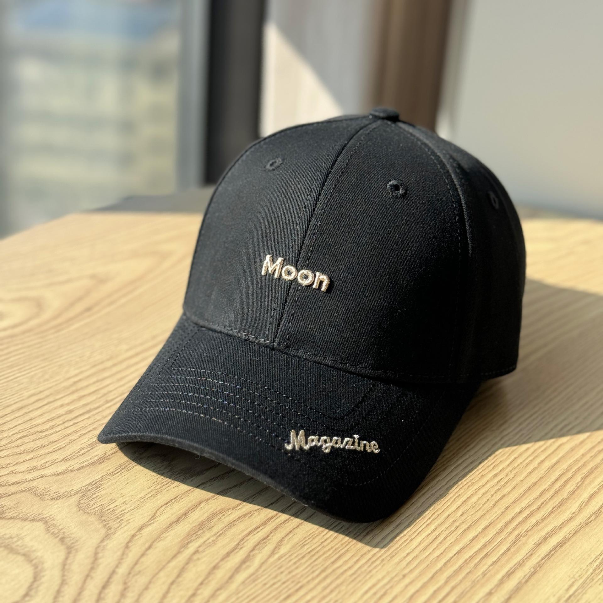 

Spring and summer new high-quality three-dimensional letter embroidery hard-top baseball cap, unisex, versatile, face-slimming, casual duckbill cap Adult54-60Adjustable чёрный