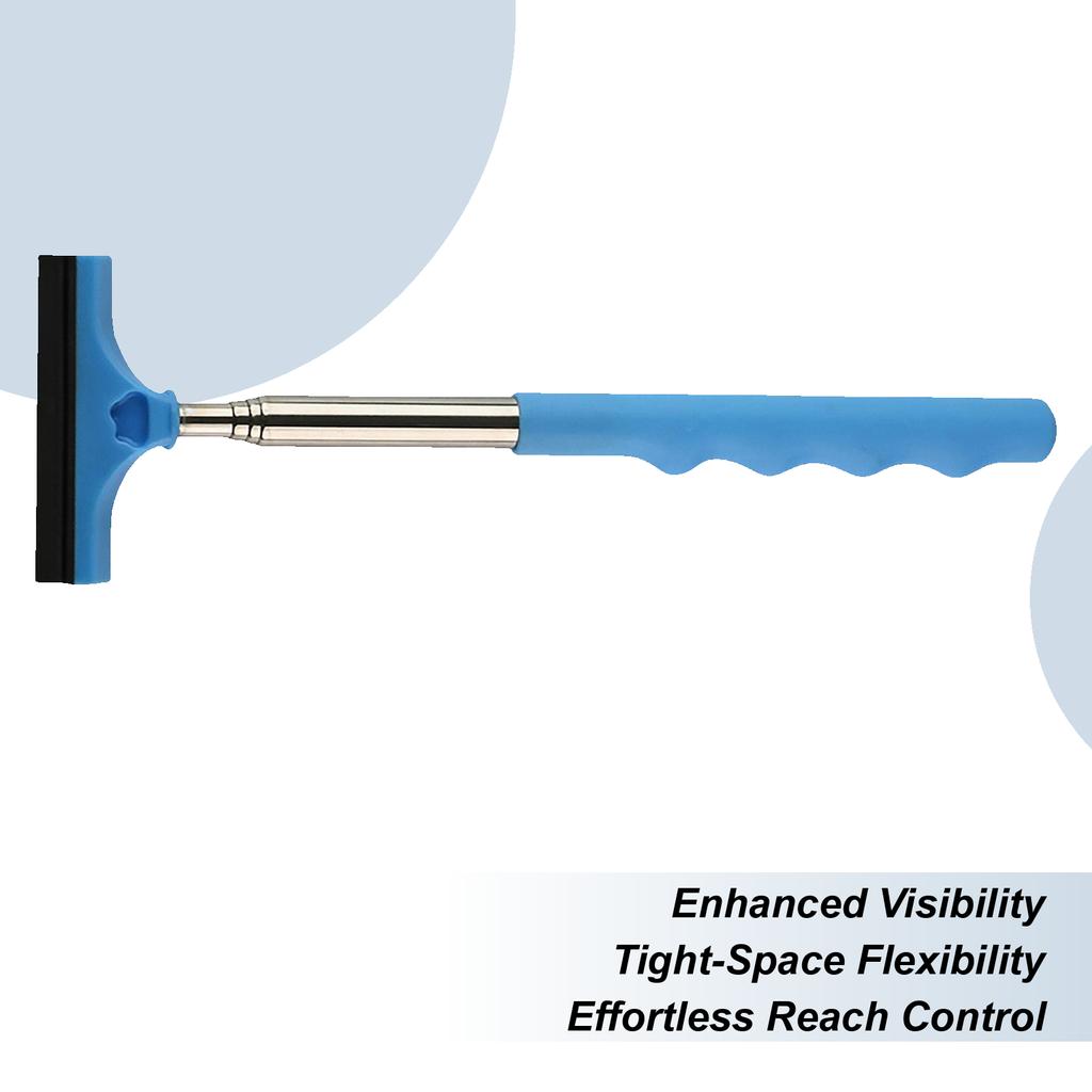 Window Squeegee For Car Telescopic Glass Squeegee Cleaner Portable Mirror Wipers For Truck Vehicle SUV Sedan Outdoor Daily