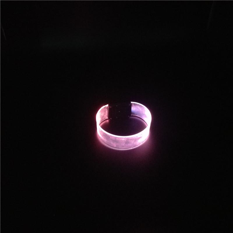 Magnetic Sound-Activated RGB LED Flashing Bracelet for Events