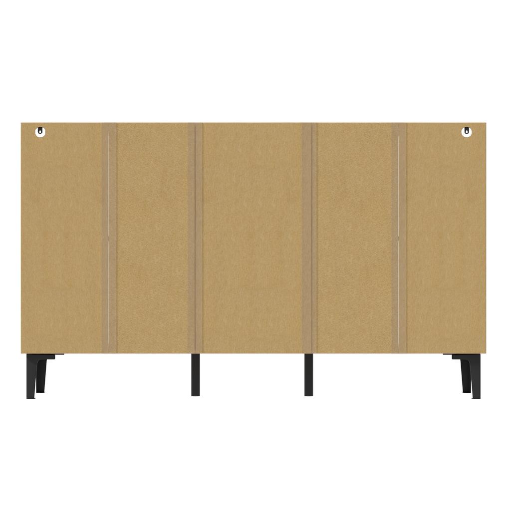 Modern Wooden Storage Cabinet with 4 Doors and 4 Drawers, Minimalist Design, Ideal for Living Room, Dining Room or Hallway, 160x36x94 Cm