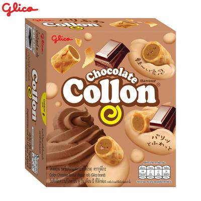 Glico Collon šokoladinis skonis (Sausainių ritinėlis) 54 gx 10 vnt / 20 vnt - Thai Snack