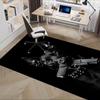 Black Dog Chair Mat: Office Carpet, Oversized Rug for Home Decor, Sofa Mat, Desk Protector, Gift Idea for Any Room