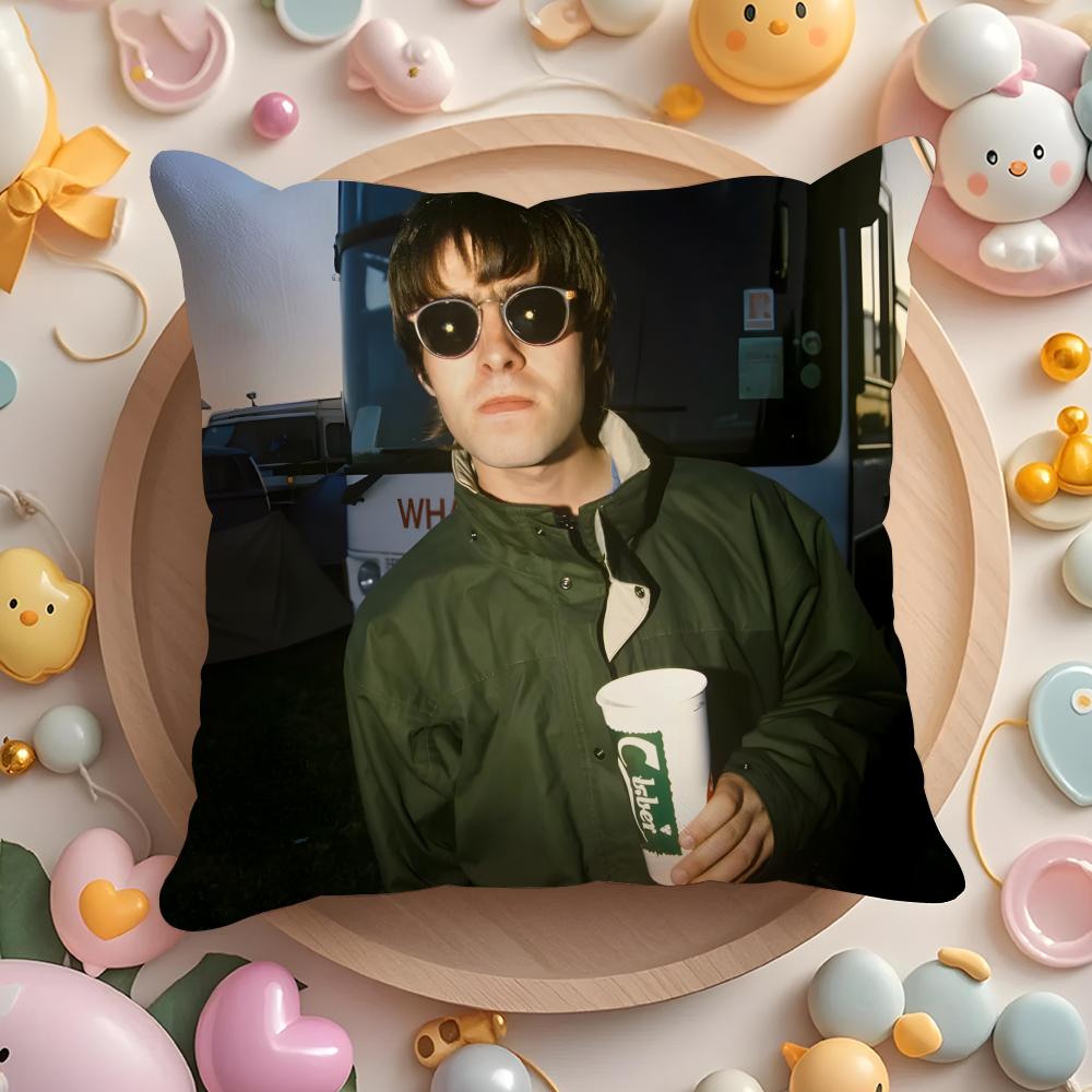 Federa Cuscino Cantante L-Liam G-Gallagher per Casa & Auto, Copricuscino Multiuso - Reversibile, Morbida & Resistente per Uso Quotidiano