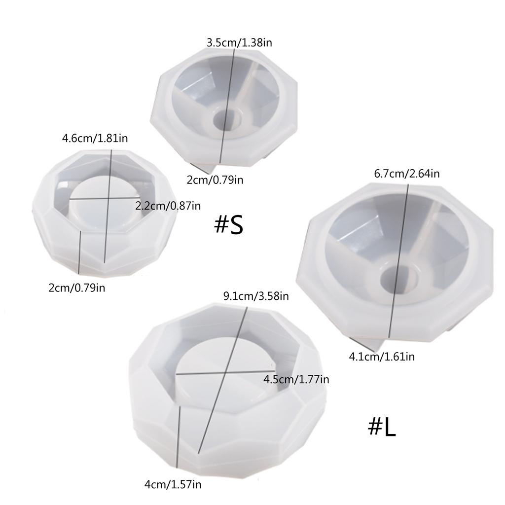 DIY Silikon Kerzenhalter Form Handgemachte Sechseckige Abschnitt Leuchter Form für Tee Wachs Tasse für Segen Zeremonie
