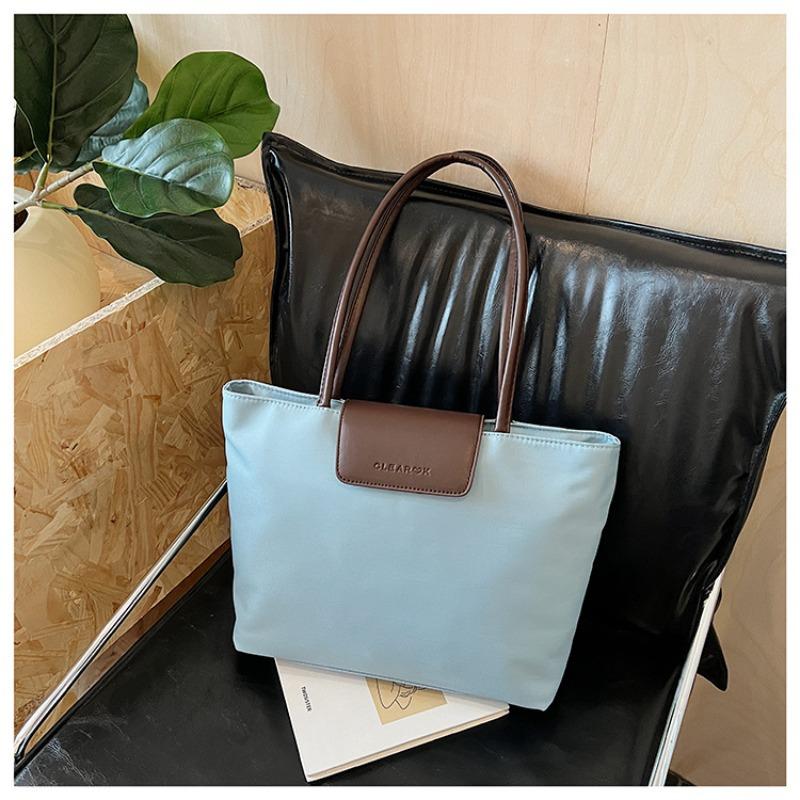 Damentasche mit großem Fassungsvermögen, vielseitig, neu, schlicht, lässig, Umhängetasche, Textur, Studenten-Tragetasche