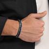 Stainless Steel  Jewelry Thick Heavy Cuban Chain Men Bracelets Wristband For Dad Boyfriend Valentine's Day Gift