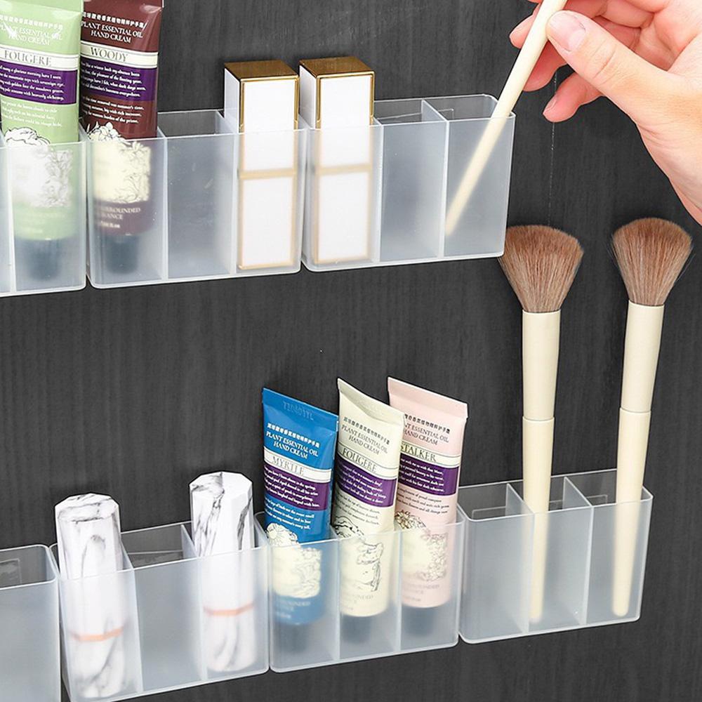 6PCS/3PCS/1PC Multifunctional Wall Mounted Compartment Storage Box, No Punching Required, Suitable for Storing Small Items In Da