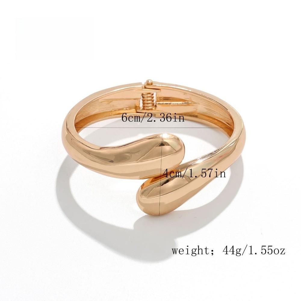 Bracelet INS Minimalist Irregular Wave Jewelry Metal Glossy Bracelet Ladies Jewelry