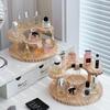 Acrylic Display Stand Riser Perfume Stand Doll Organizer Clear Bedroom Shelf Riser Organizer For Figures Desktop Display Rack