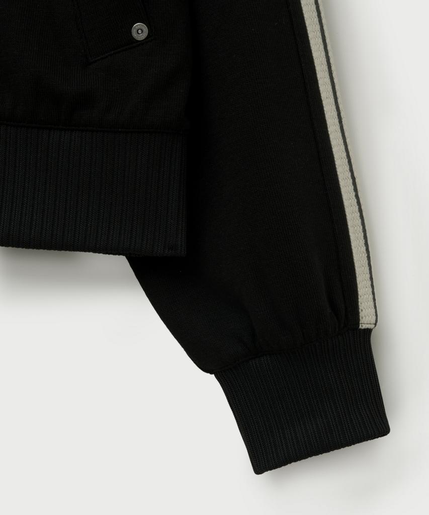 Satur Lawton Loose Fit Zip-Up Hoodie Caviar Black