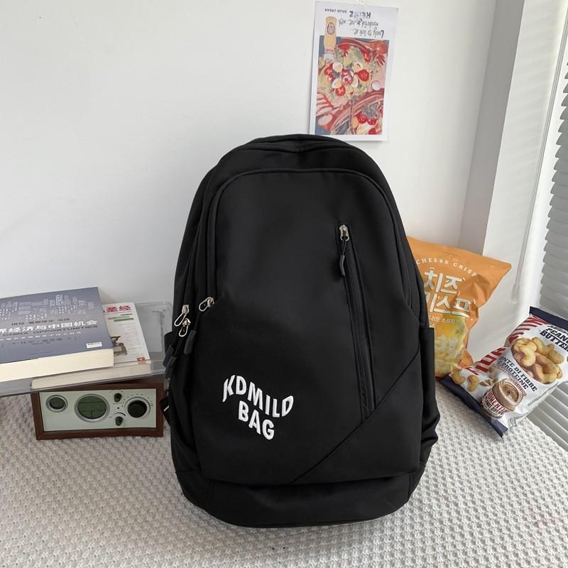 School Letter Unisex Bag With Zipper Closure And Shoulder Straps For High School