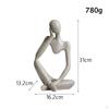 Abstrakte Statue Skulptur Heimdekoration Sammlerfigur Kunst für Bücherregal