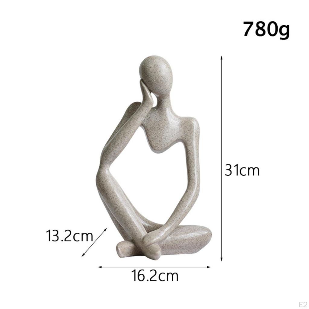 Abstrakte Statue Skulptur Heimdekoration Sammlerfigur Kunst für Bücherregal