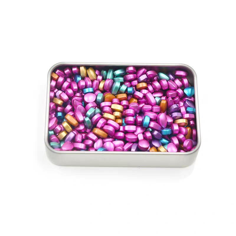 Polished Colored Ferrite Stones with Magnets - Stress Relief & Educational Toy Set