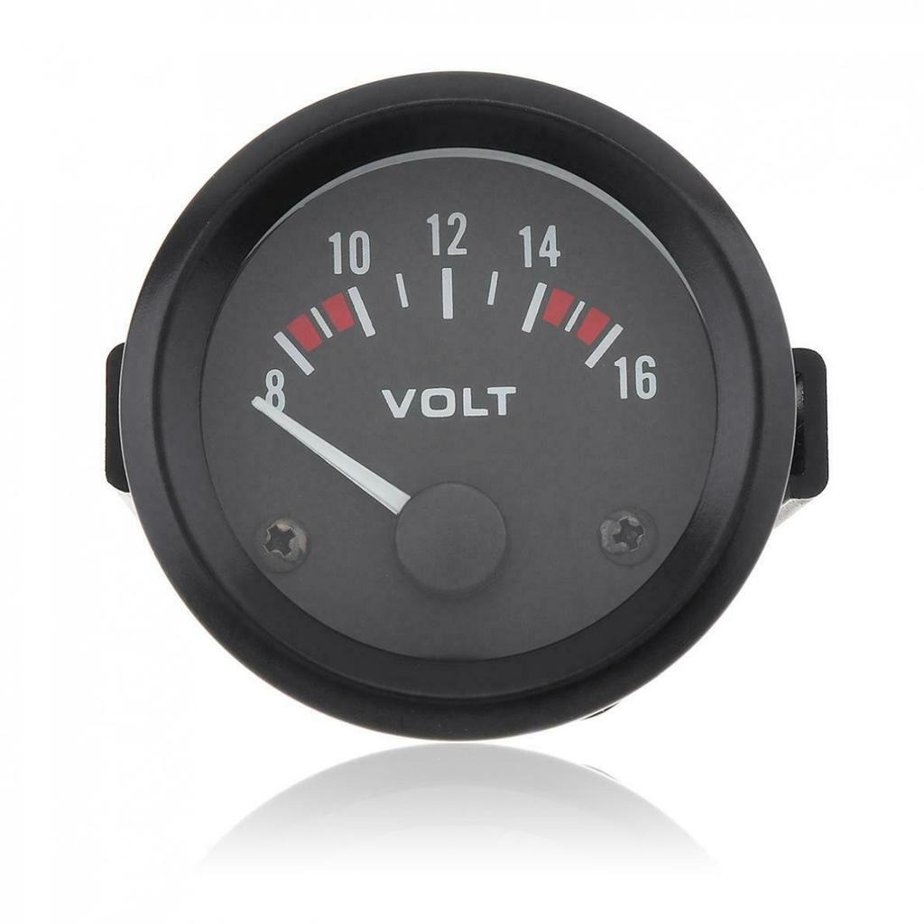 2" / 52MM LED 8-16V Voltmeter Car Motorcycle Voltage Gauge Panel Meter