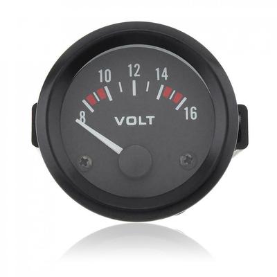 2\" 52MM LED 8-16V Voltmeter Car Motorcycle Voltage Gauge Panel Meter
