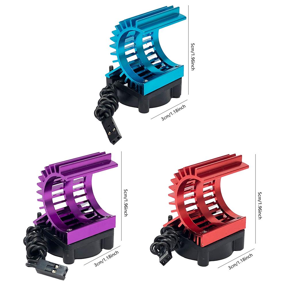 RC Car 380 390 2838 2845 2847 Brushless Motor RC Cooling Fan Aluminum Cover Heat Sink with Cooling Fan for 1/14 1/16 1/18 RC Car